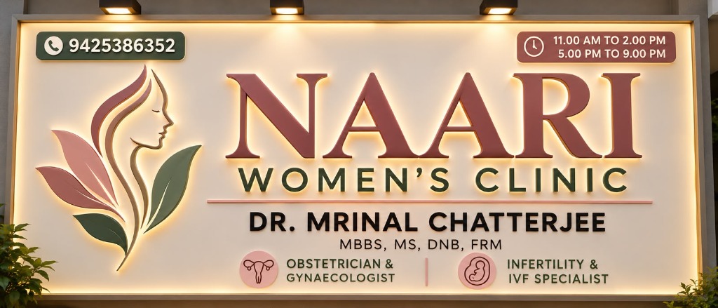 Naari Women's Clinic Signboard - Dr. Mrinal Chatterjee
